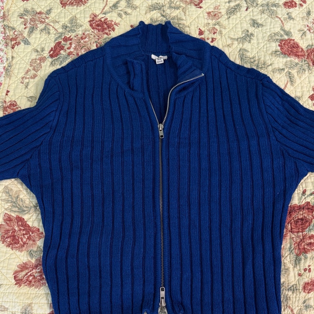 Garage Women’s Blue Zippered Sweater